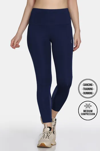 Buy Zelocity Quick Dry Gym Leggings - Blue Depth